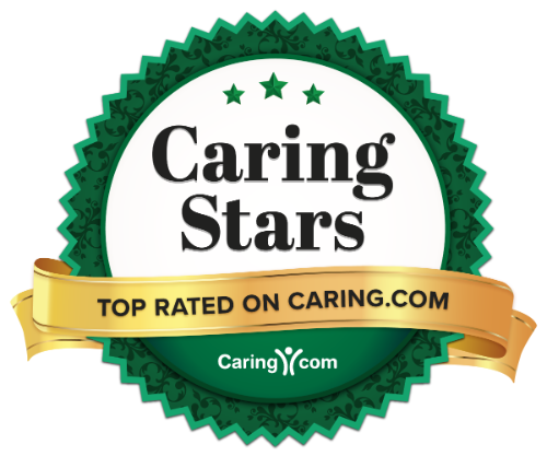 Badge for Caring Stars 2021 Top Rated on Caring.com